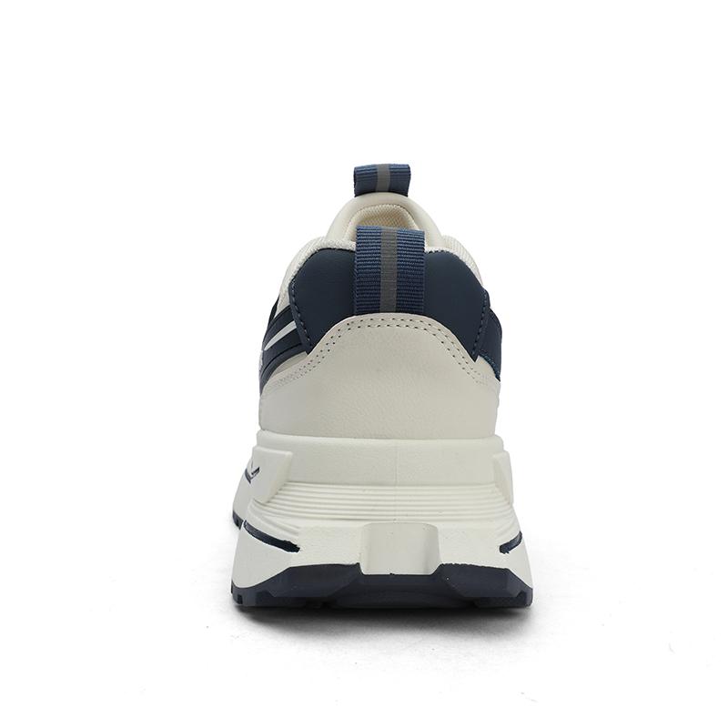 Warrior Thick Sole Rebound Shock Absorption Non-Slip Wear-Resistant Increased Low-Top Dad Shoes Men sneakers Light-Blue WXP(WZ)-089602