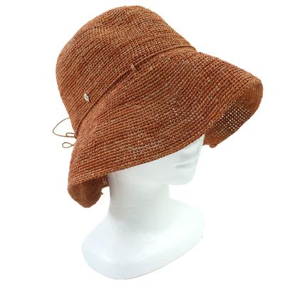 Ausgezeichneter Villa 9 mittelbreiter Glocken-Strohhut, faltbar Raffia Gebraucht