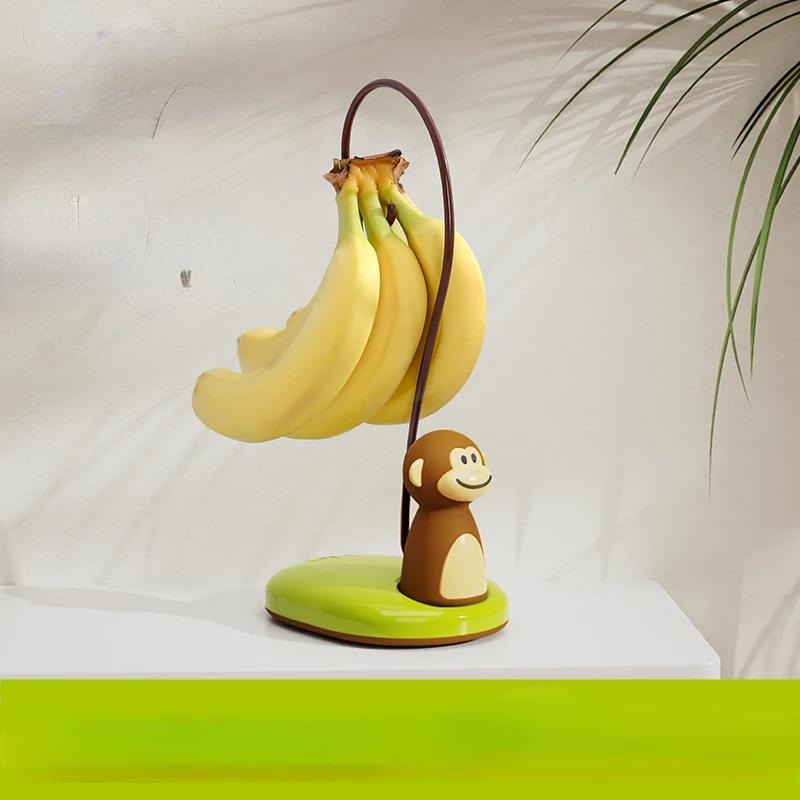 

Creative Monkey Banana Holder Fruit Bowl Snack Sealed Container Kitchen Storage Organizer