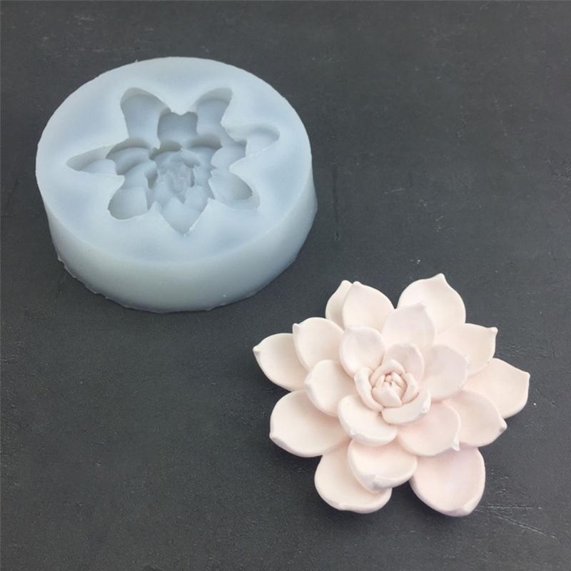 Soap Molds Scented Candle Mould Silicone Craft Moulds Succulent Shaped Clay Mold Silicone Material for Hand-Making Lover
