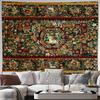 Vintage Wandbehang Wandteppich Mittelalterlicher Wald Hirsch Natur Heimdekor Zimmerkunst