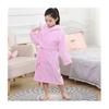 Girls' Hooded Cotton Bath Robe - Thick, Absorbent Toweling for Autumn/Winter Swimming & Sleeping