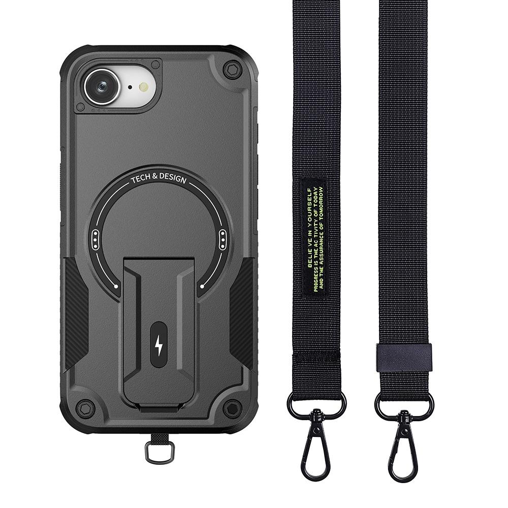 

Crossbody Lanyard Military Quality Bundesliga Magnetic Hidden Stand Case For iPhone17e iphone16e iphone 17E 16E Cover iPhone17e