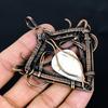 Howlite Pendant, 999 Copper Wire Wrapped Gemstone Jewelry, Handmade Pendant, For Thanksgiving