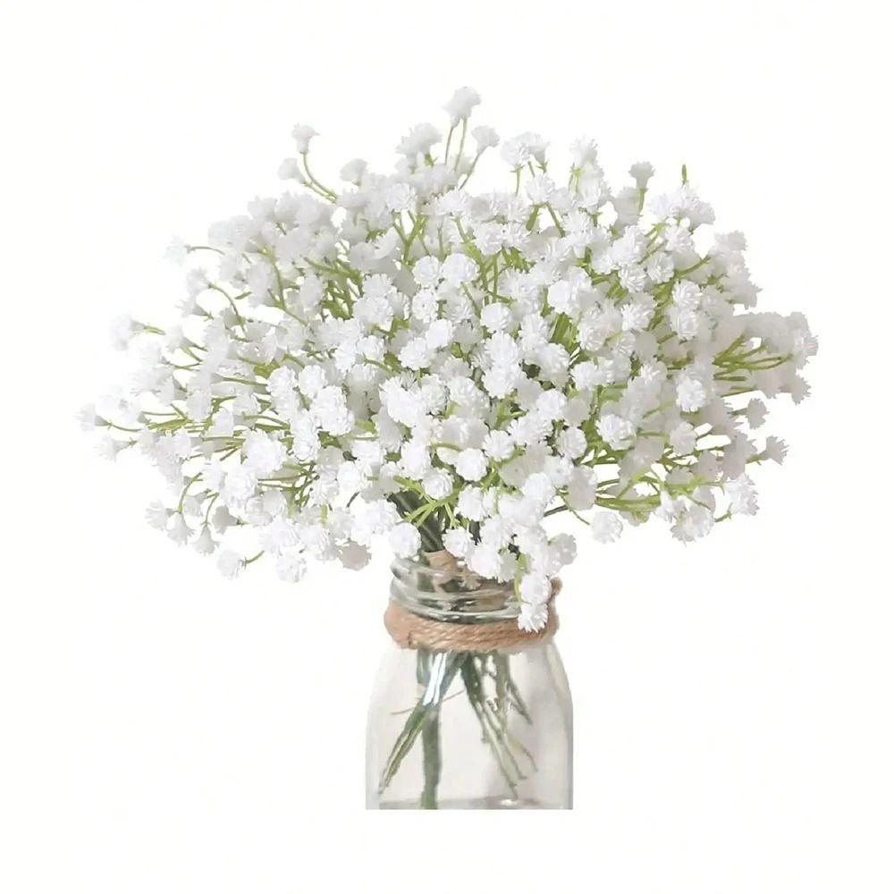 30Pcs DIY Floral Artificial Baby Breath Flowers Artificial Flowers Bouquets  Bride Engagement