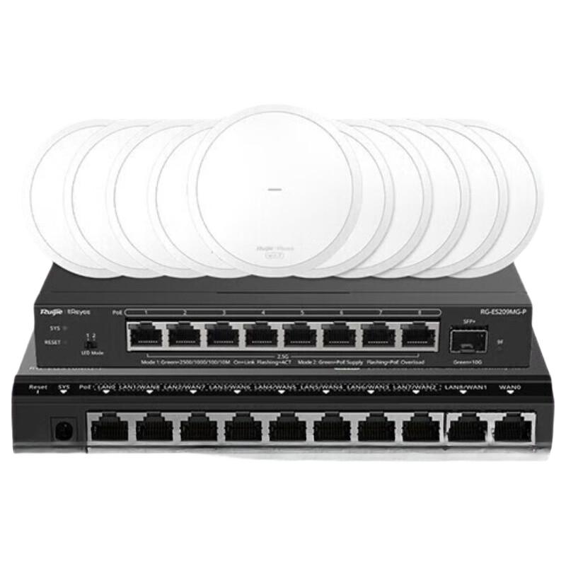 Ruijie WiFi 7 2.5G Wireless Ceiling AP Set (1 to 10) (CN version)