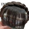 No Odor Wig Headband Realistic Braided Curled Hairpiece Bangs Decorative Natural Fake Hair Accessories