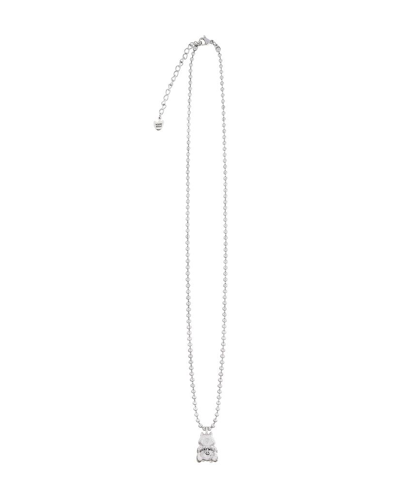 Wacky Willy Kiki Friends Pendant Necklace Silver