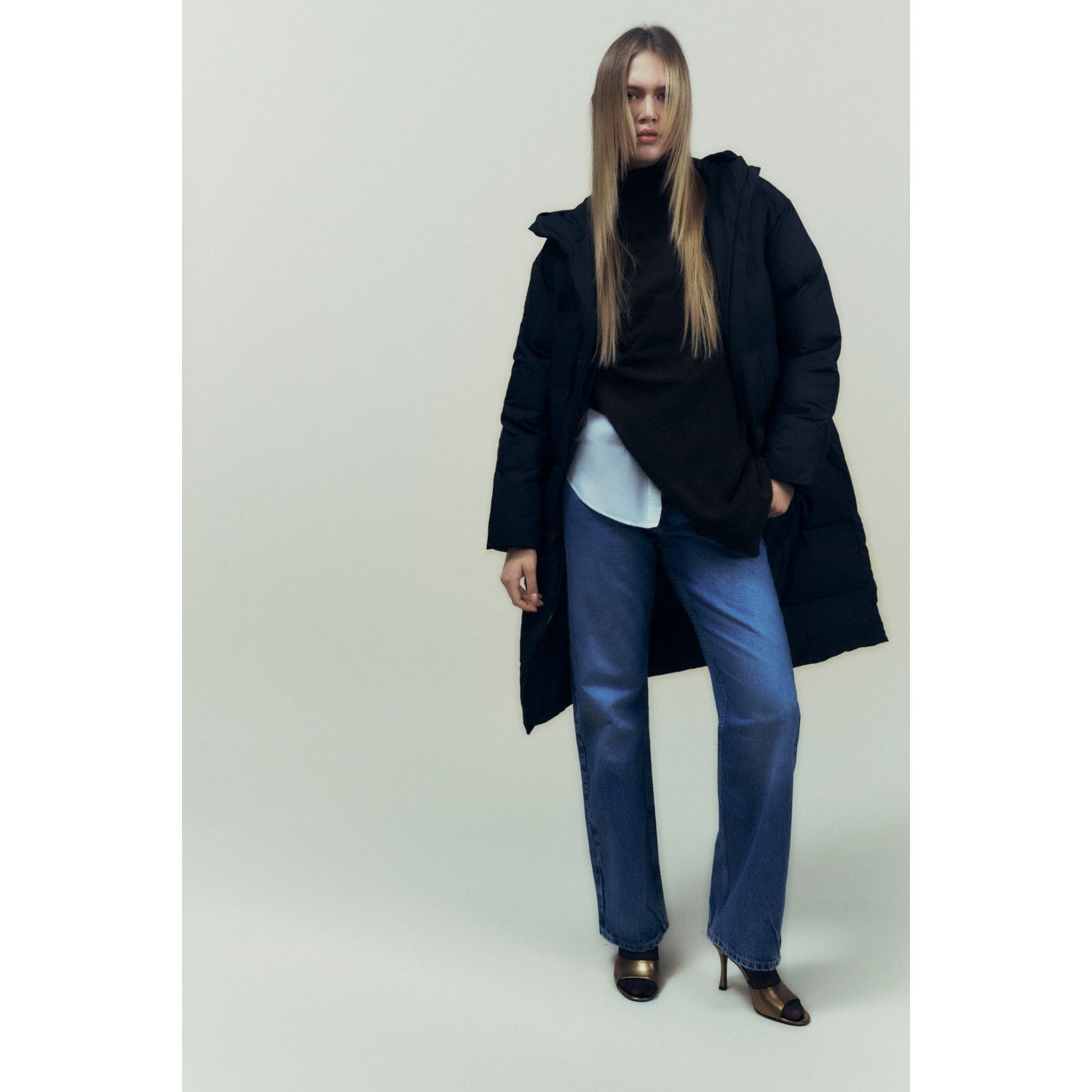 

QUILTED SEMI-long WATER AND WIND PROTECTION ANORAK