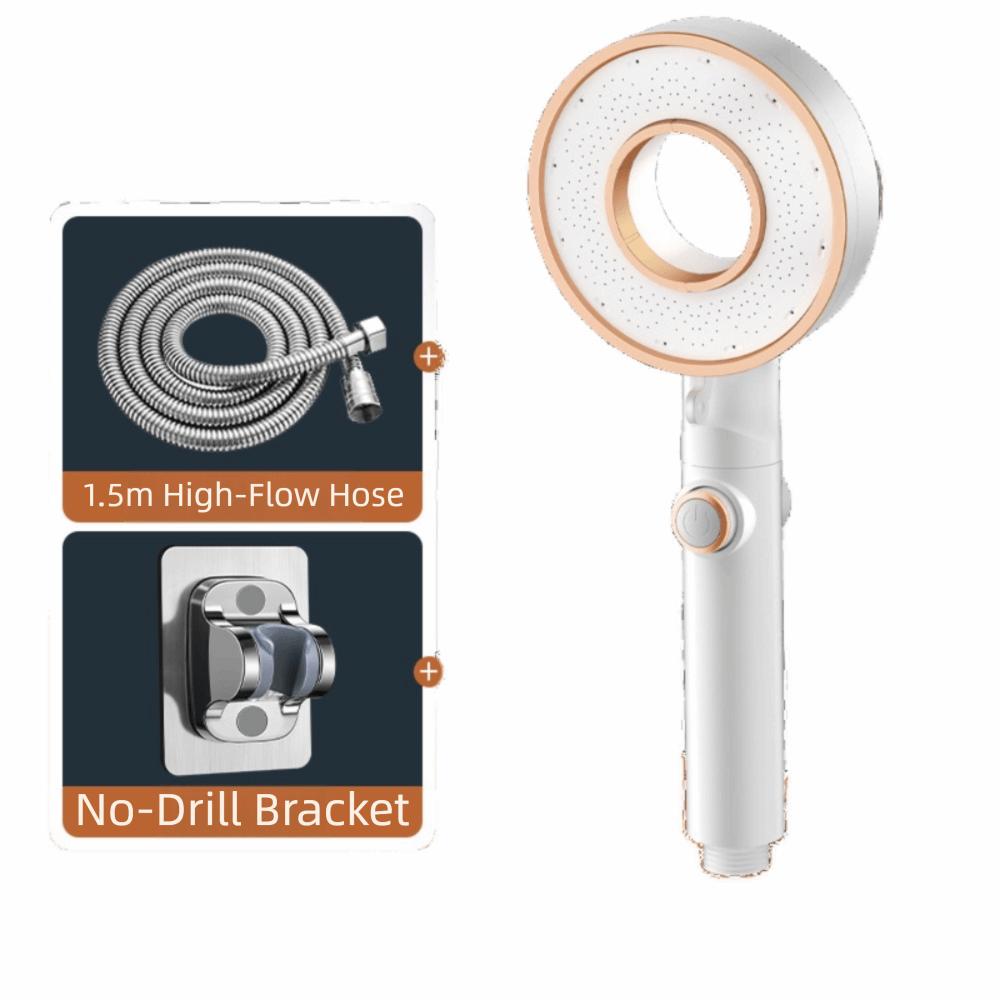 

Пластиковая 3-режимная душевая лейка Регулируемая ручная душевая лейка Душевая лейка высокого давления Душ белый