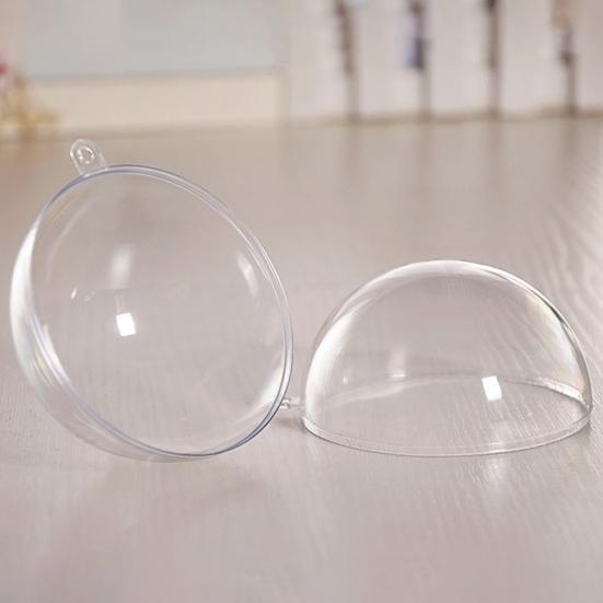 5 Τεμάχια Χριστουγεννιάτικη Μπάλα Διαφανής Γεμιζόμενη Κούφια Αθραύστη Αναχρησιμοποιήσιμη Διάταξη Σκηνής Διακόσμηση Εμπορικού Κέντρου Διακόσμηση Χριστουγεννιάτικου Πάρτι Κρεμαστή Μπάλα Πάρτι