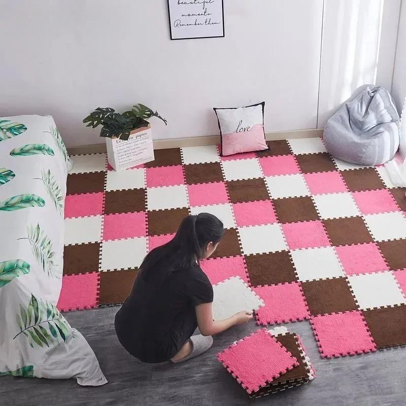 10Pcs Mat Baby Toys Plush Baby Play Mat EVA Foam Developing Mat Puzzle Kids Soft Floor Rug Game Crawling Playmat