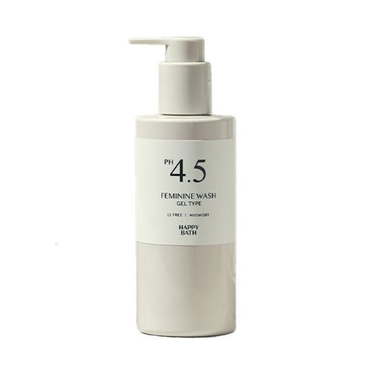 Happy Bath pH 4.5 Mildly Acidic, Low-Irritation Feminine Cleanser 4 Types (Rose/Mugwort)