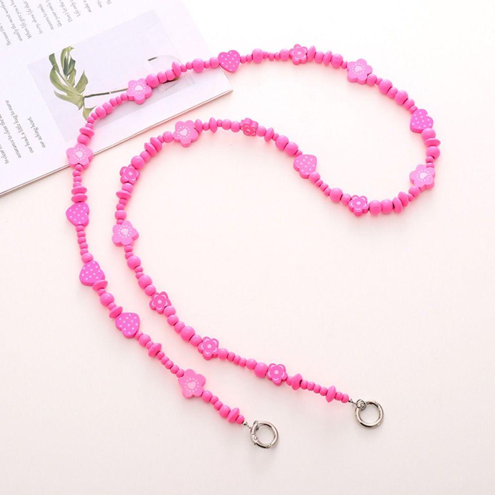 Cellphone Lanyard Mobile Phone Beaded Long Chain  Phone Case Accessories