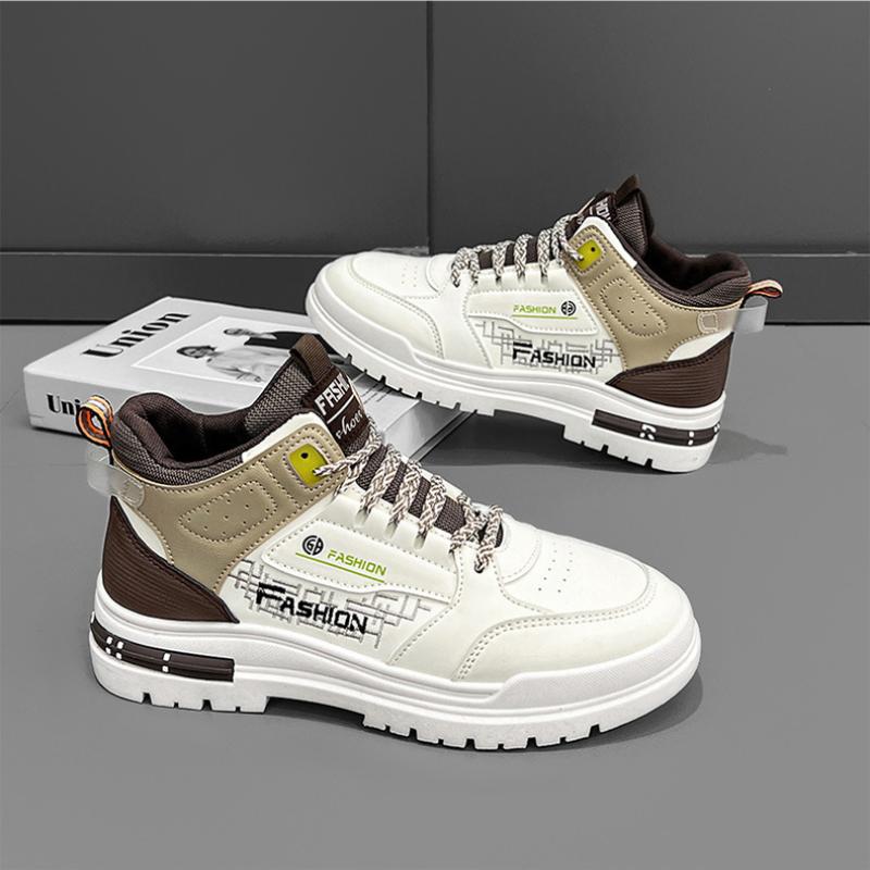 Autumn New Fashionable Men Shoes Thick soled Casual Sneakers Male Walking fashion Vulcanized Shoes Outdoor nonslip comfort shoes