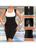 Women's Sauna Suit Waist Training Bodysuit with Shorts
