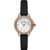 Mia Mother of Pearl Black Leather Ladies Quartz AR11598 Watch