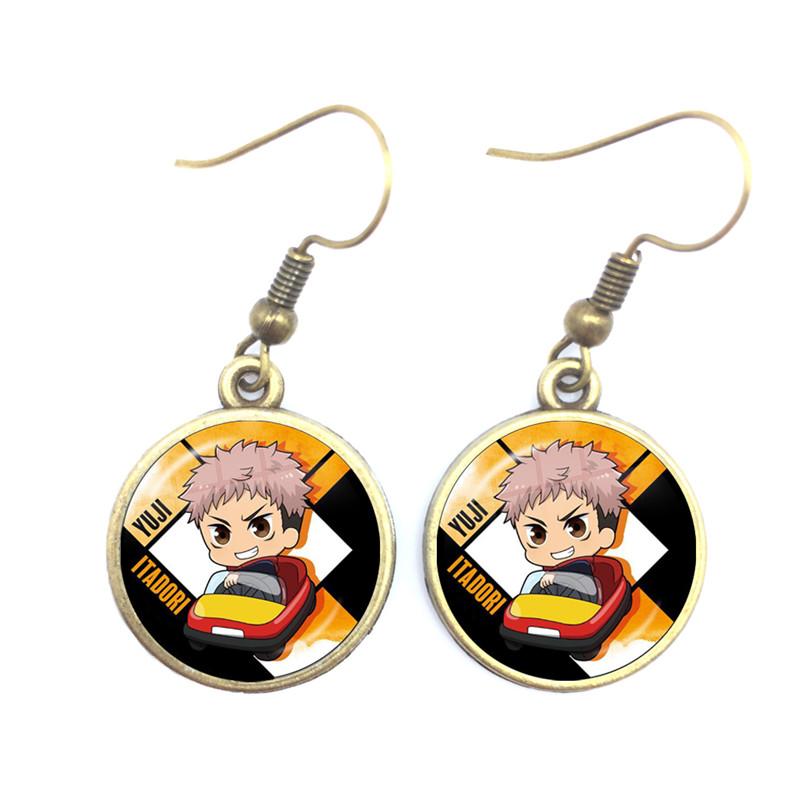 

2021 New Jujutsu Kaisen Dangle Earring Anime Acrylic Earrings Glass Dome Handmade Jewelrys Gifts Lover