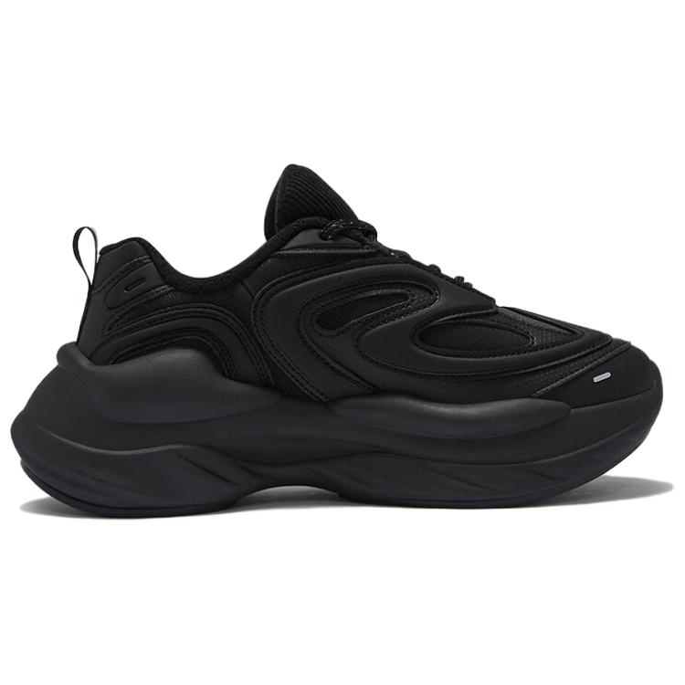 Fila Fusion Buzzard Meteor Shoes Comfortable Fleece Wear Resistant Height Increasing Low Top Dad Shoes Women sneaker Black T12W441121FMB
