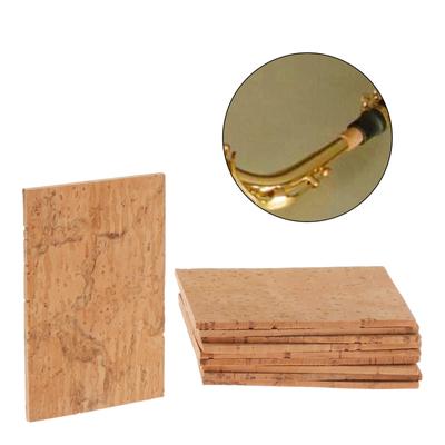 Dreld Saxophone Cork Neck Cork 2mm Saxophone Replacement Universal Musical Instrument Pack of 10 Sheet, Thick, Elastic, Lightweight, Wear-resistant,
