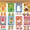 Adorable Cartoon Christmas Snowman And Reindeer Interactive Sticker Set For Kids