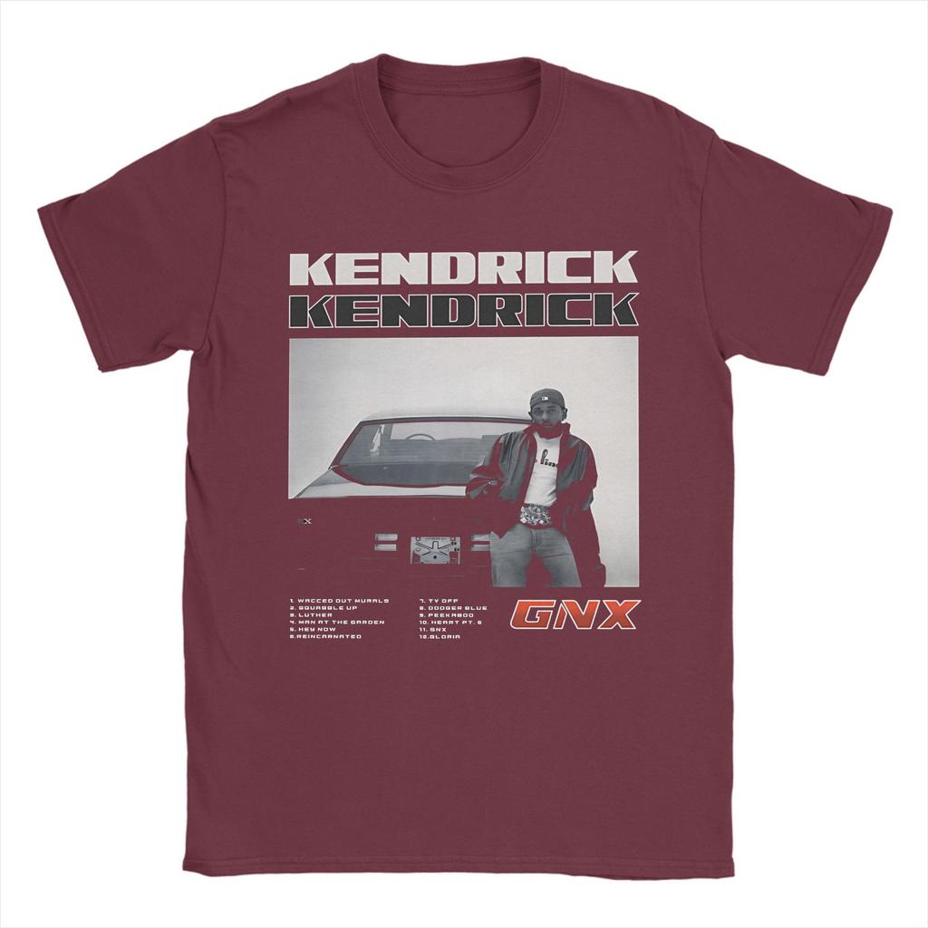 Vintage Kendrick Lamar Albumcover T-Shirt Herren Rundhals Reine Baumwolle T-Shirts Kurzarm Tees Sommerkleidung
