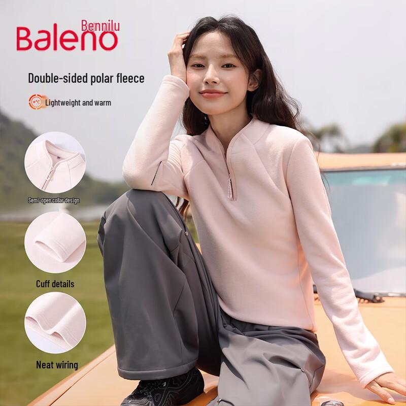 

Baleno Women s Winter Half-Zip Fleece Sweatshirt L