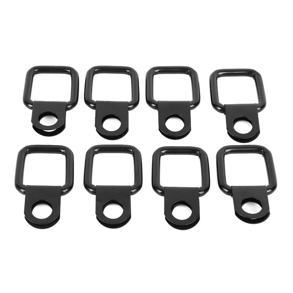8pcs D‑Ring Anchors Quick Removal Fastener Tie Downs Fit for Jeep Wrangler JK YJ TJ JKU Sports Sahara for Freedom