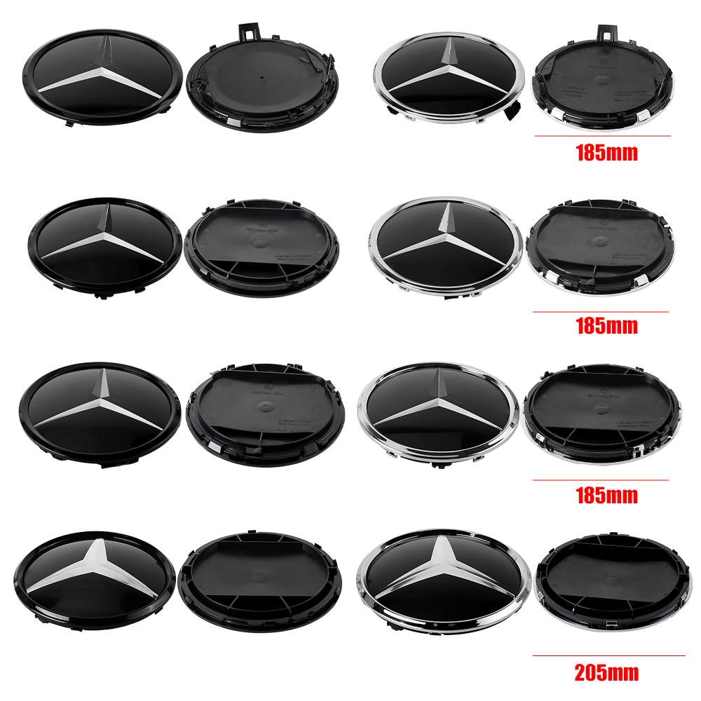 3D ABS Car Front Grille Badge Cover Star Logo Emblem Accessories For Mercedes-Benz A/B/C/E/G/V/R Class ML GL GLC GLA GLE GLS GLK