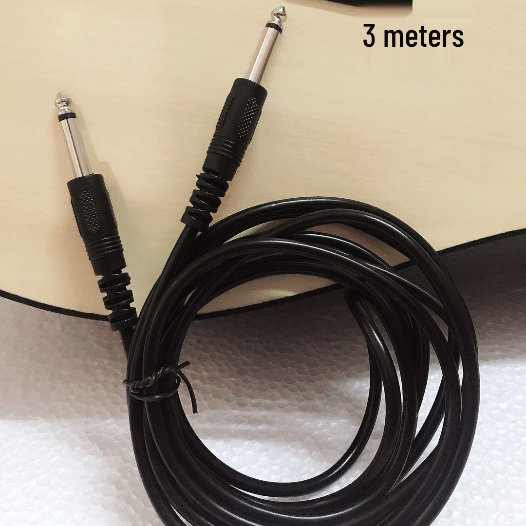 Shielded Noise Reduction Audio Cable for Guitar, Bass, and Speaker Connection