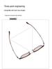 Ultralight Titanium Polygon Eyeglass Frame for Men and Women