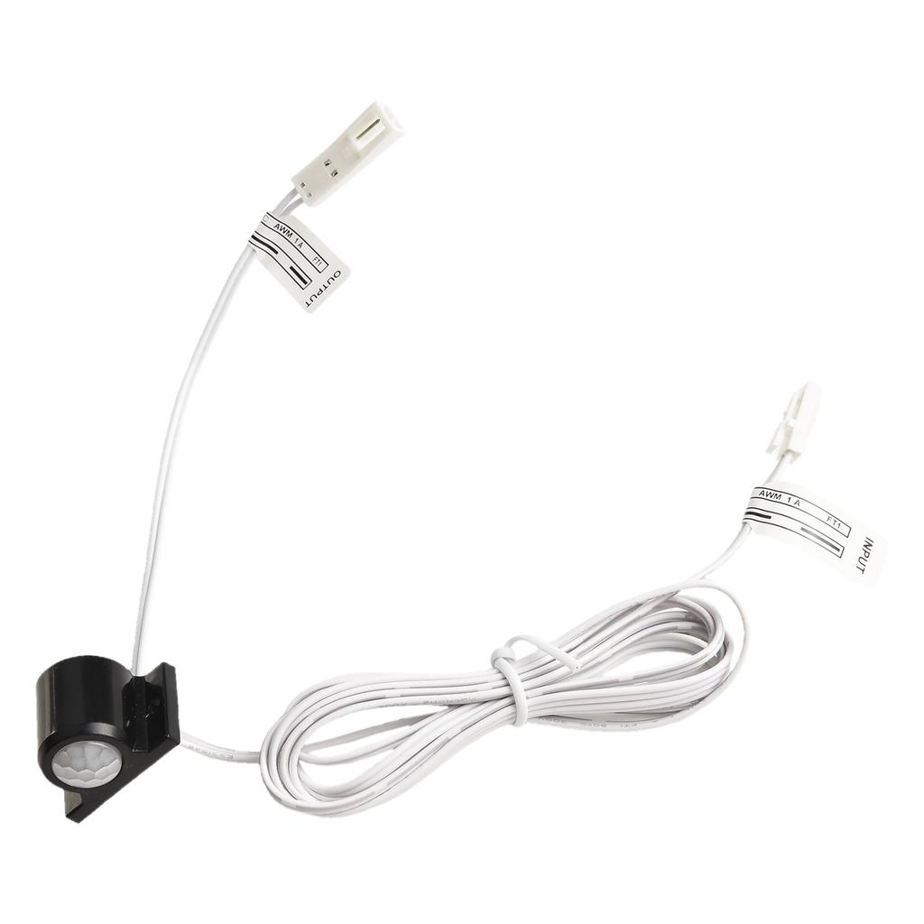 12V LED Sensor Switch 12V Infrared Sensor Switch Automatic On off 30 Seconds Delay-off Compact Size White For Home