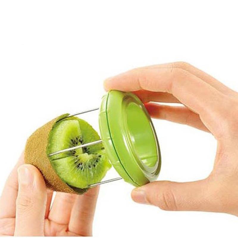 1 Pc Efficient Fruit Preparation Tool, Stainless Steel Kiwi Peeler for Easy Peeling and Slicing, Creative Kitchen Tool