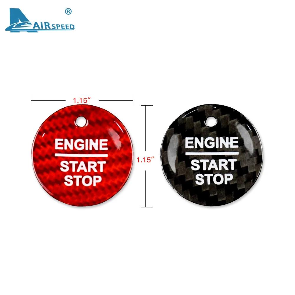 Dry Carbon Fiber Start Button Ignition Cover Trim for Ford Everest Mondeo Ecoboost Escort F150 Explorer Focus Edge 2013-2023