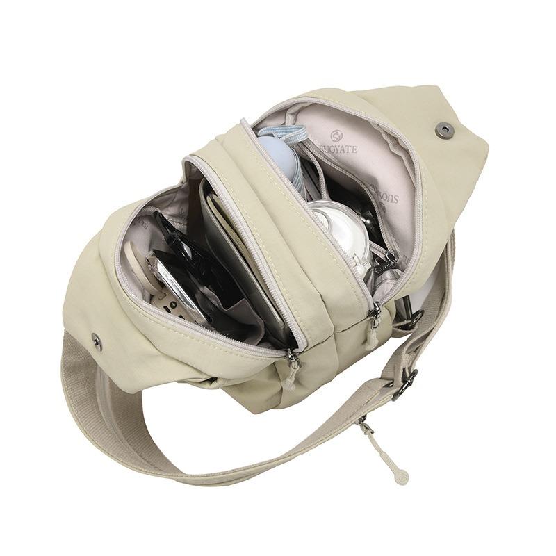 Podróżny plecak dużej pojemności torba damski nowy lekki mały plecak wszechstronny moda tekstura torba na ramię na klatkę piersiową