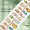 Holiday Snowman Cat Eye 3D Gilded Nails with Bells & Christmas Hat