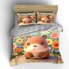 Cute Hamster Toy Set Decor Soft Comfortable Duvet Cover Bedding Set Included 1*Duvet Cover & 2*Pillowcases Gift