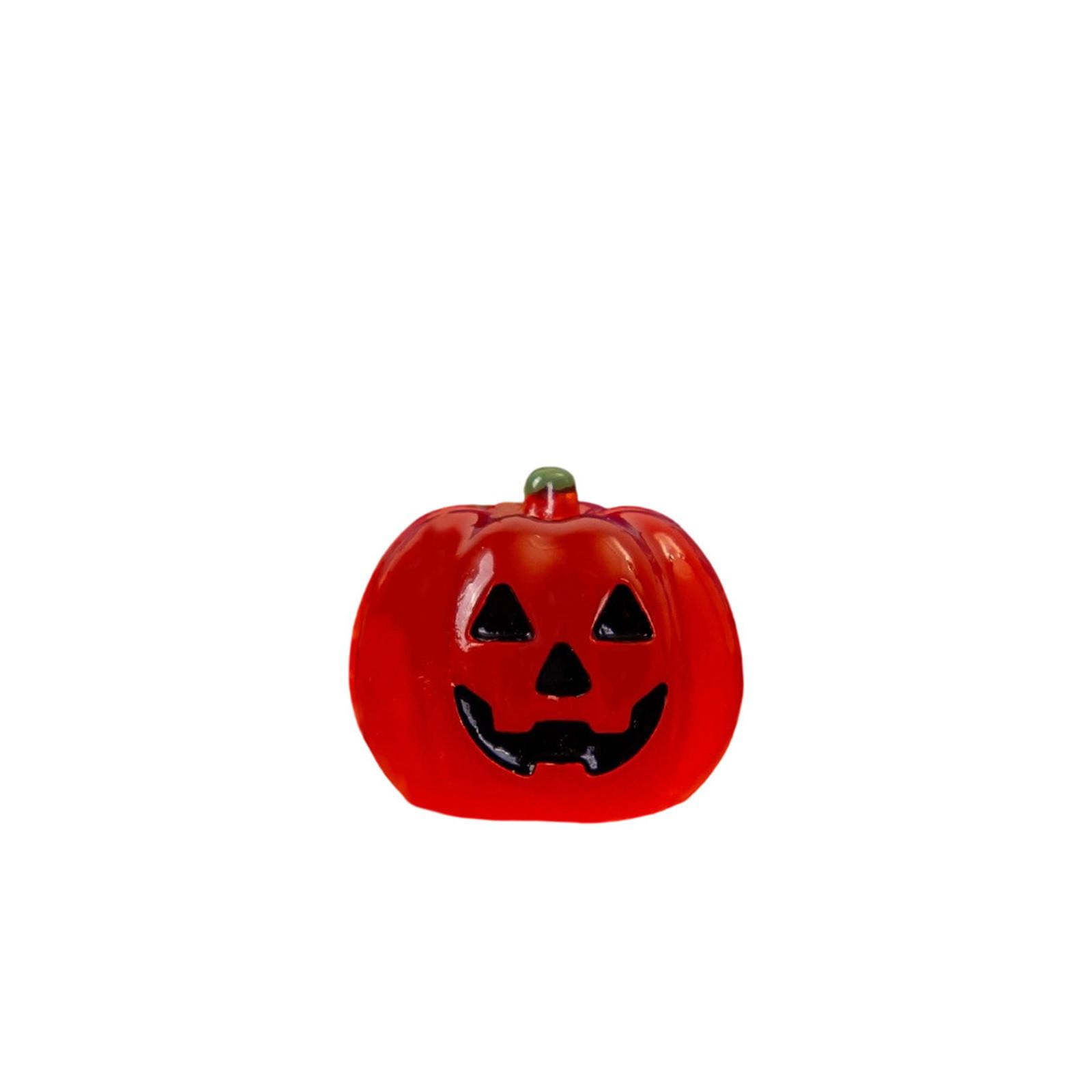 

Хэллоуин Светящаяся тыква Джек Смола DIY Ремесло Настольное украшение Креативный микро-ландшафт/ Маленькие украшения One Size красный