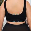 Plus Size Women's Lingerie Bra Comfortable, Bottomless, Gathering Gathering Side Breasts, Preventing Sagging,Black Packaging