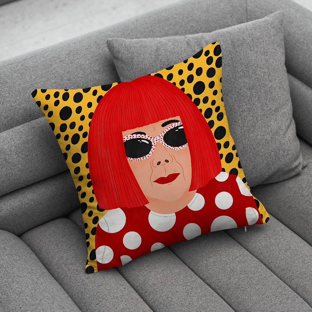 YYayoi Art KKusama Creative patterned pillowcases for interior decoration office living room home