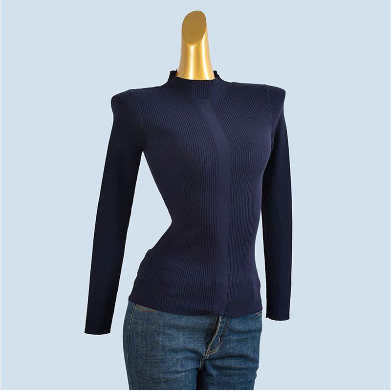 Quality Half Turtleneck Knitwear Female 2025 Spring and Autumn New Arrival Silm Slim Looking Inner Wear Base All-Matching Long Sleeve Top