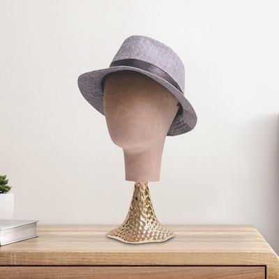 Manikin Head Hat Holder Display Módní volně stojící univerzální úložný stojan na čepice s kovovou základnou
