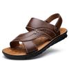 Men Summer Sandals Genuine Leather Comfortable Slip-on Casual Sandals Fashion Men Slippers