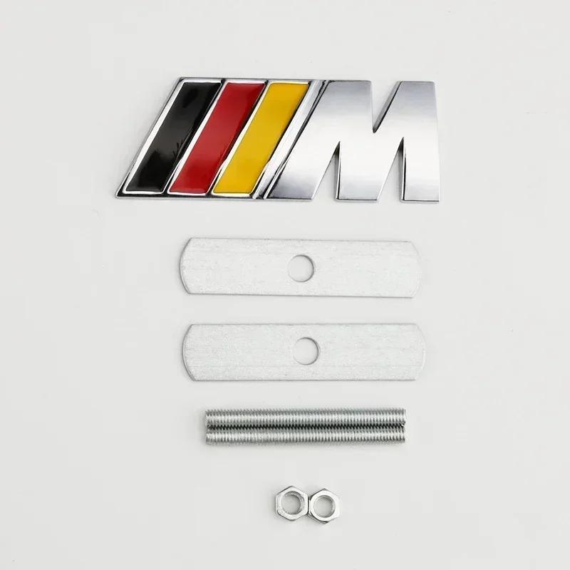 BAHZ1 New 1pcs Car Front Grille Badge Emblem Grill For Performance M BMW E34 E36 E60 E90 E46 E39 E70 F10 F20 F30 X5 X6 X1 M3 M5 M