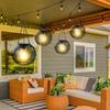 Solar Lanterns Outdoor Waterproof Metal Hanging Lights with Hooks Auto On/Off Warm Lighting for Porch Garden Yard Pathway Patio Landscape Decor