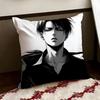 LLevi Anime AAckerman Cushion Cover Reversible Soft Durable Pillow Cover Home  Car MultiScene Use for Daily Comfort