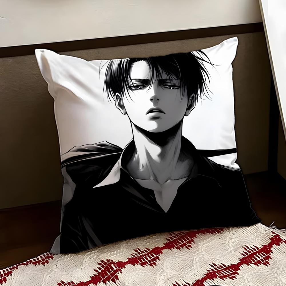 LLevi Anime AAckerman Cushion Cover Reversible Soft Durable Pillow Cover Home  Car MultiScene Use for Daily Comfort