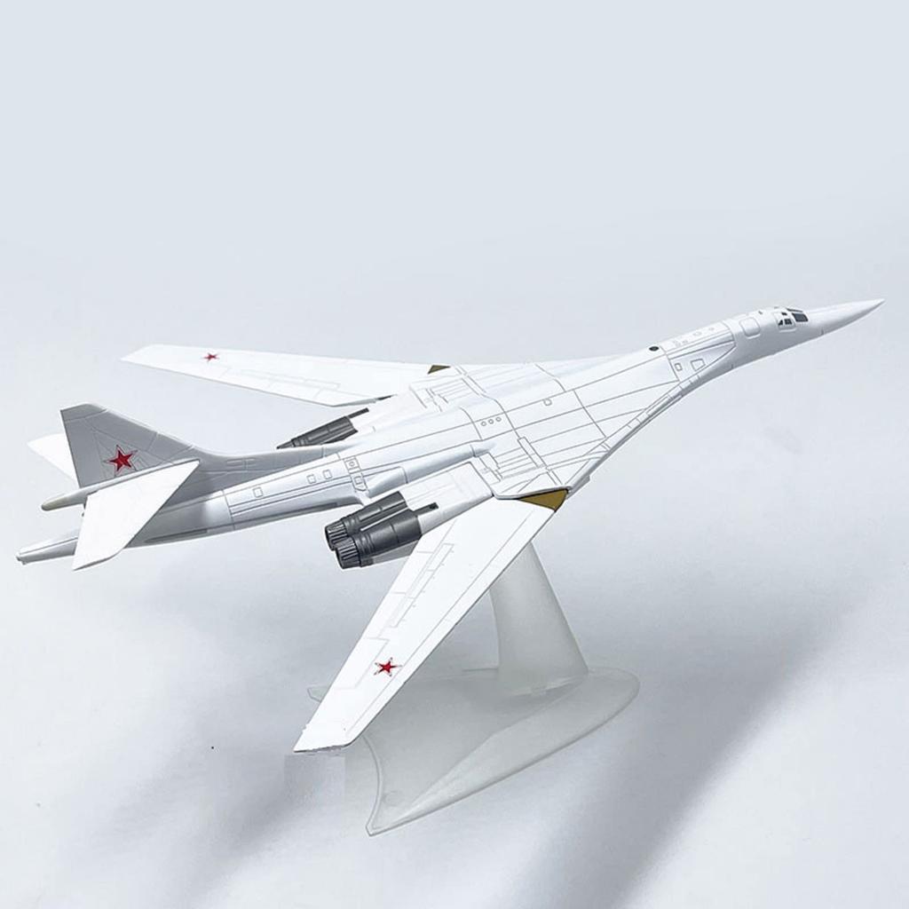 Russian Tupolev Blackjack Strategic Bomber Fighter Model at the Aviation Science Exhibition 1200 Tu-160