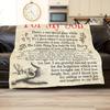 My Son Gratitude Flannel Blanket Soft Heartfelt Message Print All Season Cozy Comfort for Family Emotional Gift