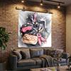Hair Styling Essentials Printed Tapestry, Wall Hanging,Livingroom, dormitory, Large Wall Decor, Fabric Decor Fan Birthday Gifts